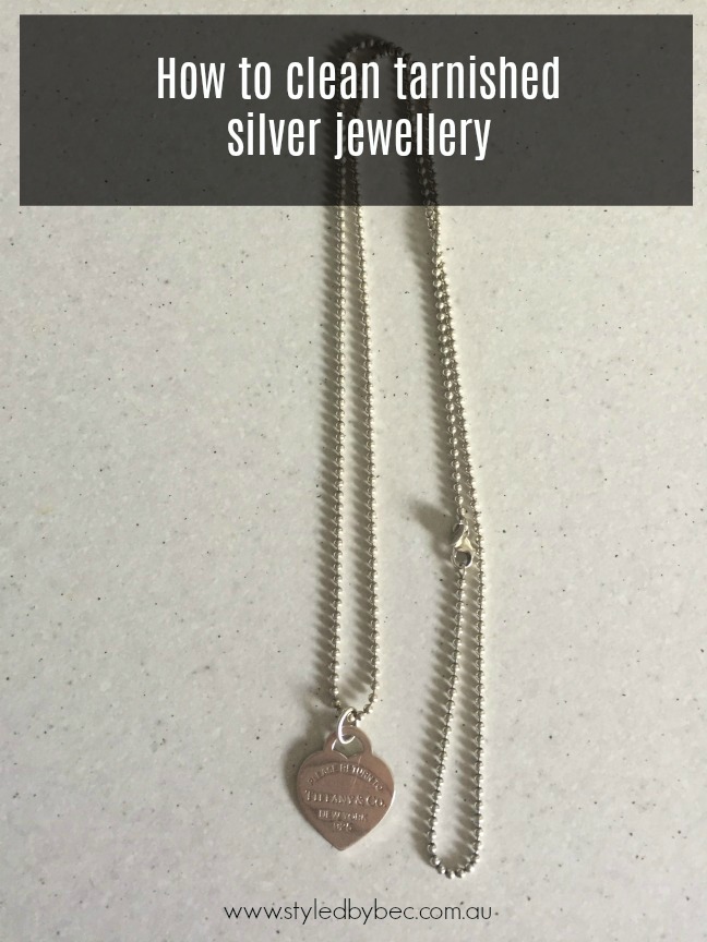 how to clean a tiffany silver necklace