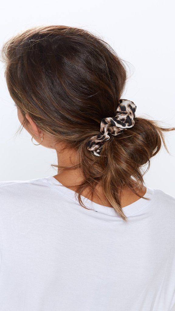 leopard print scrunchie